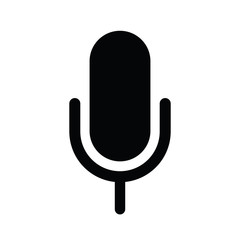 microphone  icon vector  illustration isolated on white background 