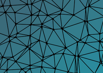 Abstract Low Polygon gradient Generative Art background illustration