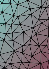 Abstract Low Polygon gradient Generative Art background illustration