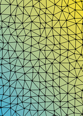 Abstract Low Polygon gradient Generative Art background illustration