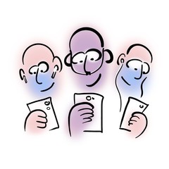  Man with nasal oxygen cannulas