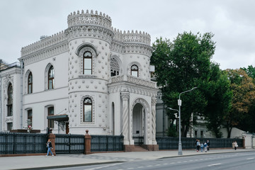 Obraz premium MOSCOW, RUSSIA - AUGUST, 2019: Mansion merchant Arseny Morozov, Vozdvizhenka 16, 19th Century. Now the House of receptions of the Government of the Russian Federation