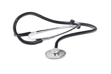 medical object stethoscope on a white isolated background