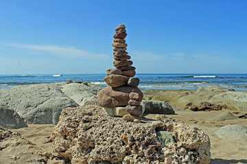 Fototapeta na wymiar Steinfiguren und Formationen an den Stränden von Sardinien