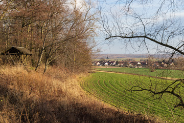 Blick vom Flößgraben auf Hohenkirchen