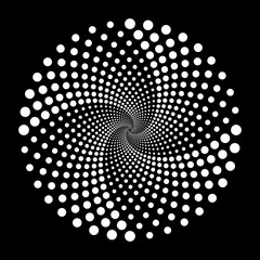 Design spiral dots backdrop