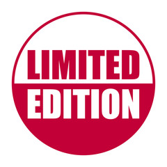 red vector banner limited edition