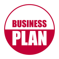 red vector banner business plan