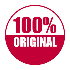 red vector banner 100% original