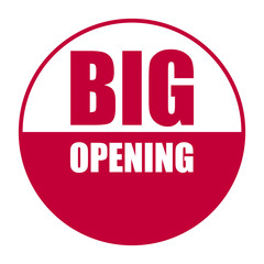 red vector banner big opening