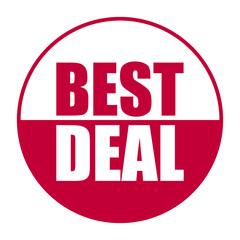 red vector banner best deal