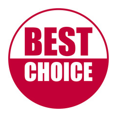 red vector banner best choice