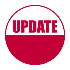 red vector banner update