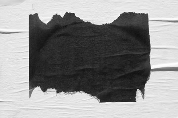 Black and white crumpled paper. Abstract background for the designer.