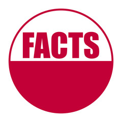 red vector banner facts