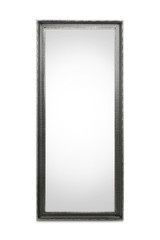 Vintage full length mirror isolated on white