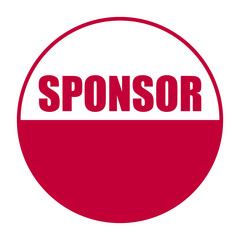 red vector banner sponsor