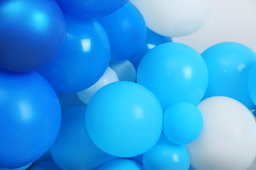 Many color balloons as background. Party decor