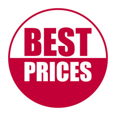 red vector banner best prices