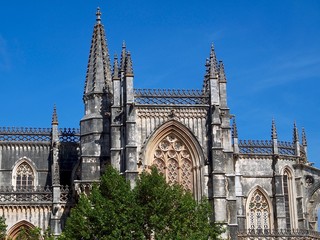 Obraz premium Facade of the impressive monastery of Batalha in the Centro region of Portugal