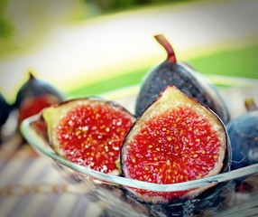 fresh figs on a plate