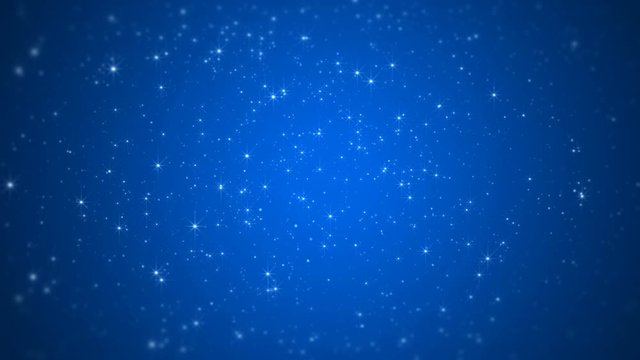 sparkling stars blue glitter background space