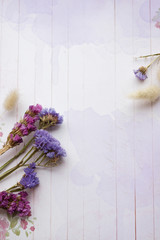 Obraz premium wild flowers on a light background for holidays