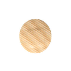 Medical sticking plaster isolated on white. First aid item