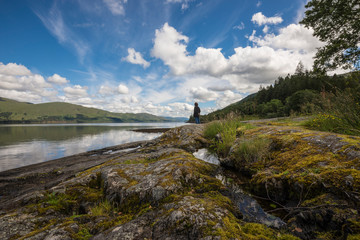 On the banks of Loch Linnhe.