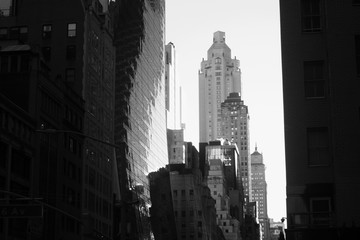 manhattan skyline at sunrise