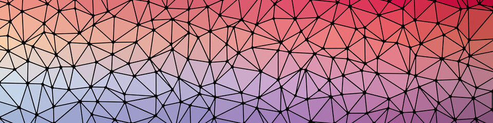 Abstract Low Polygon gradient Generative Art background illustration