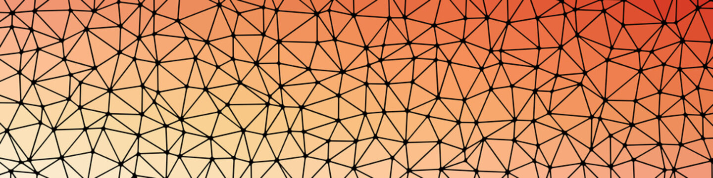 Abstract Low Polygon gradient Generative Art background illustration