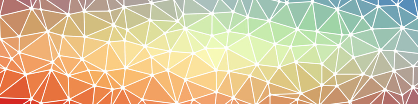 Abstract Low Polygon gradient Generative Art background illustration