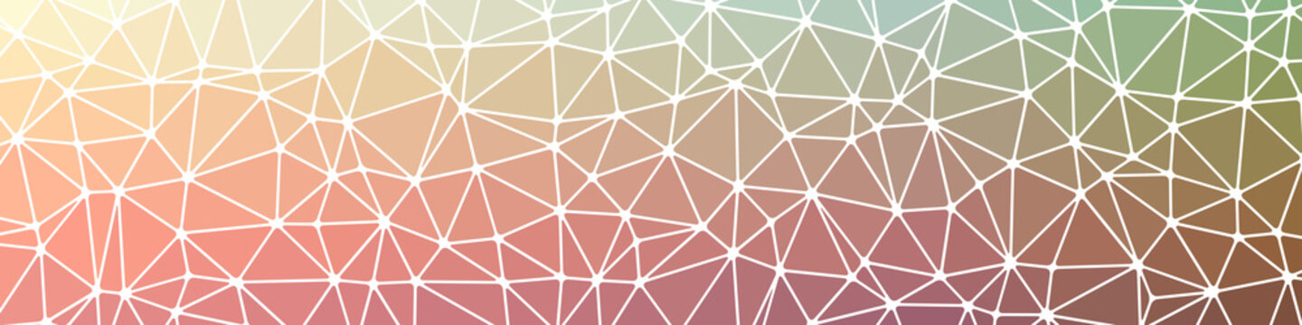 Abstract Low Polygon gradient Generative Art background illustration