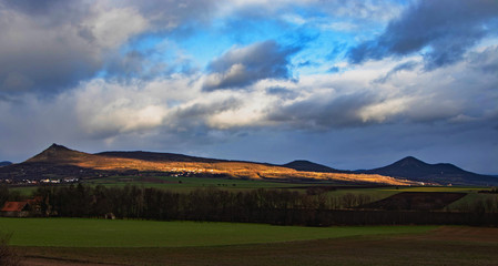 Sky over landscape