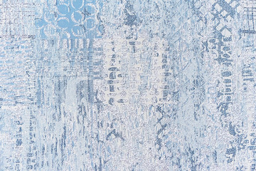 Blue seamless venetian plaster. Blue grunge texture.