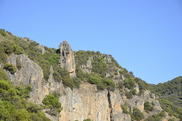 Rocky moutain in Marbella Andalucia Spain