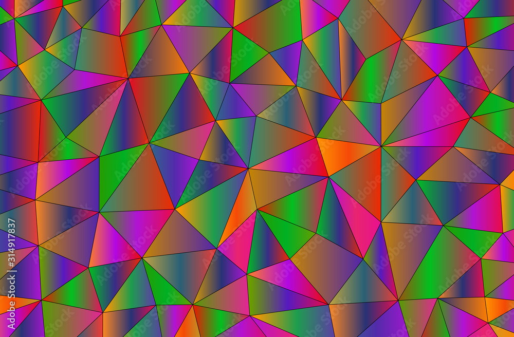 Poster polygonal abstract background consisting of triangles