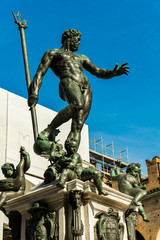 Fountain of Neptune in Bologna, Italy