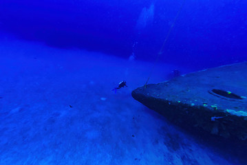 Scuba diving on the ship wreck the Hilma Hooker
