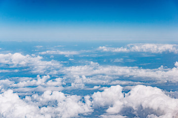 Fototapeta premium Clouds, a view from airplane window