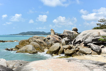 View of the Grandfather Stone in Ko Samui