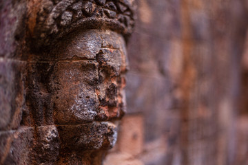 Escultura en Ankor Wat, Camboya
