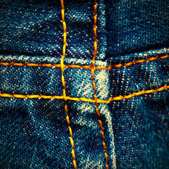 old jeans surface with seams