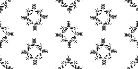 Heometrict pattern etnic indian black ornamental on color background. Navajo motif texture ornate  design for surface print.