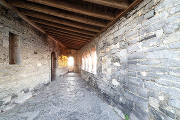 detail of old medieval church in portovene