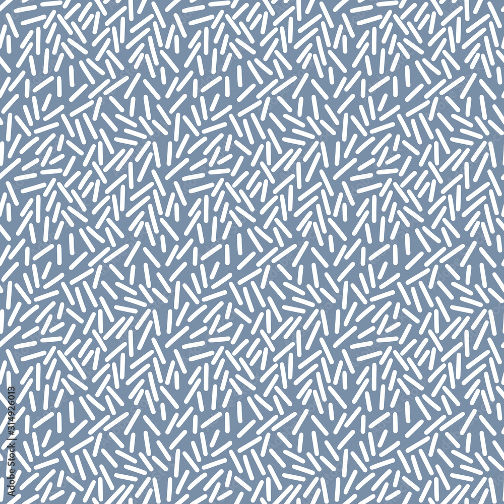 Poster abstract seamless pattern of sticks and dashes. simple geometric shapes randomly arranged on canvas.