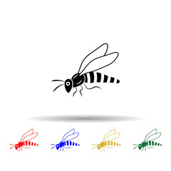 bee multi color style icon. Simple glyph, flat vector of beekeeping icons for ui and ux, website or mobile application