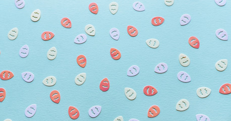 Easter eggs background.