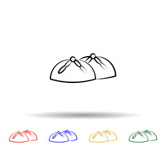 Bread of the dead multi color style icon. Simple thin line, outline vector of dia de muertos icons for ui and ux, website or mobile application